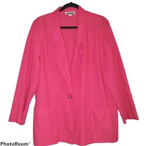 Vintage oversized fuschia blazer